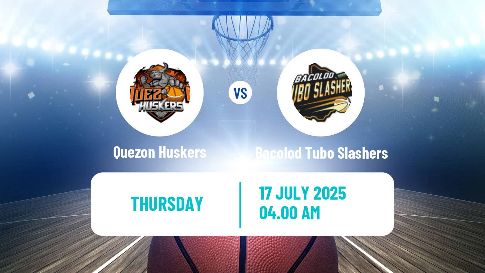 Basketball Philippines MBPL  Quezon Huskers - Bacolod Tubo Slashers