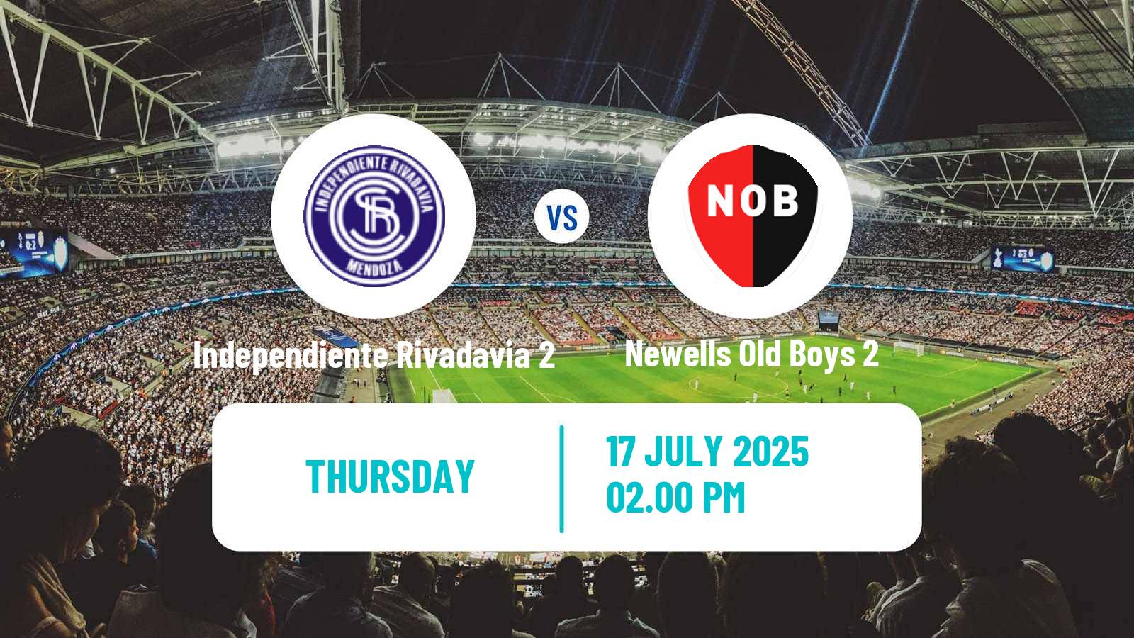 Football Argentinian Reserve League Independiente Rivadavia 2 - Newells Old Boys 2