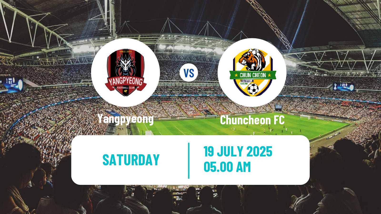 Football South Korean K3 League Yangpyeong - Chuncheon