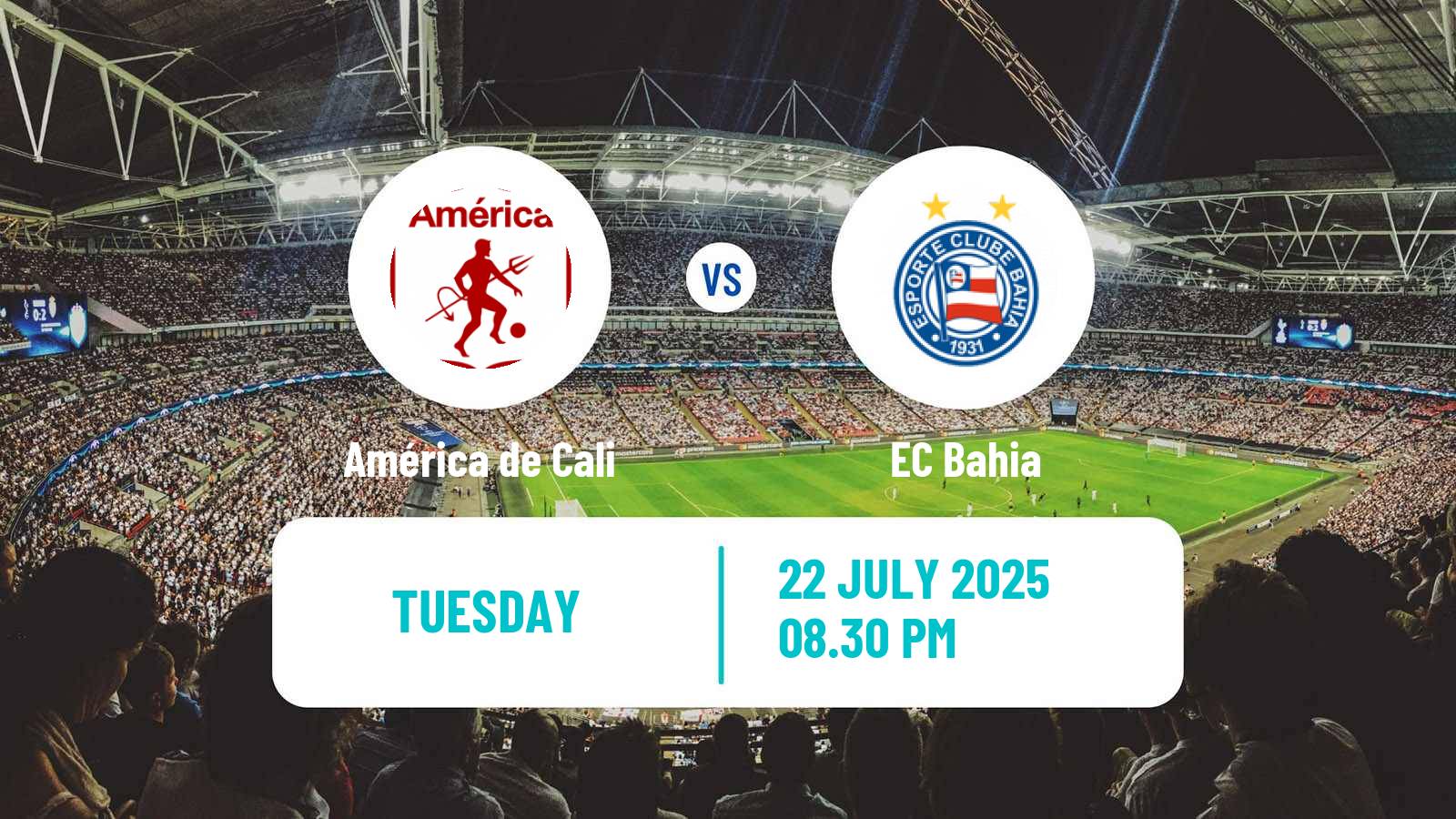 Football Copa Sudamericana América de Cali - Bahia