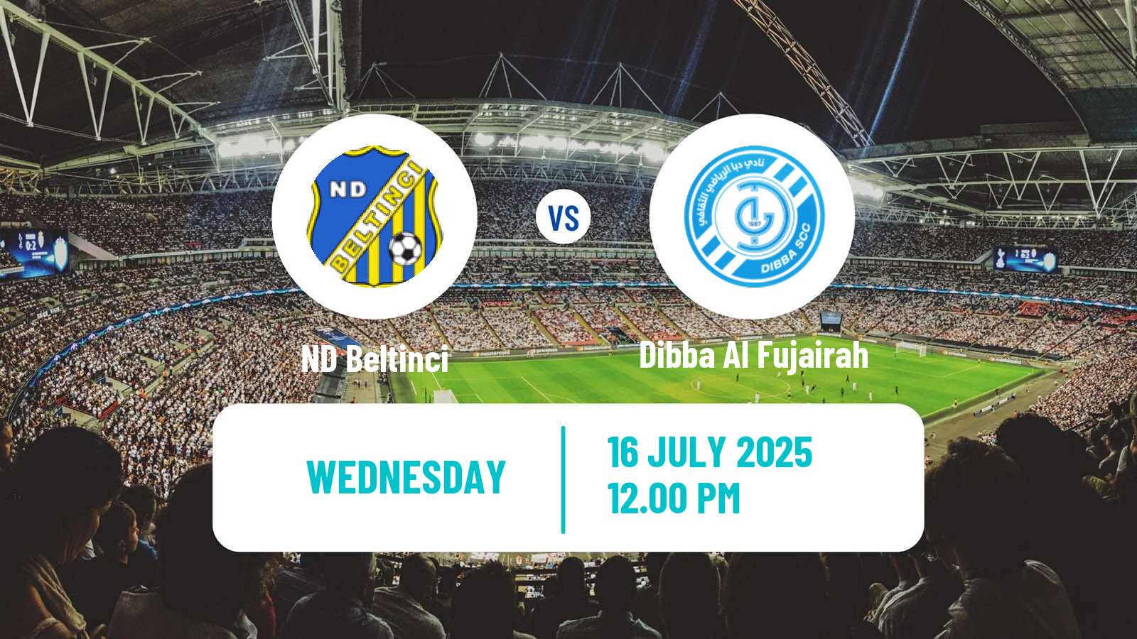 Soccer Club Friendly Beltinci - Dibba Al Fujairah