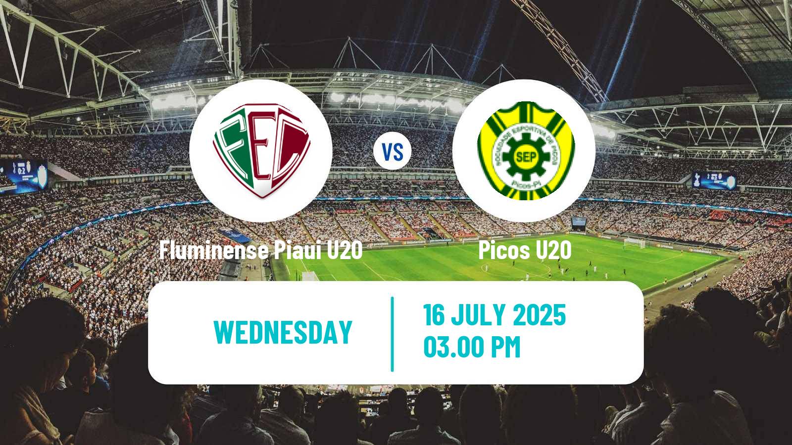 Football Brazilian Piauiense U20 Fluminense Piaui U20 - Picos U20