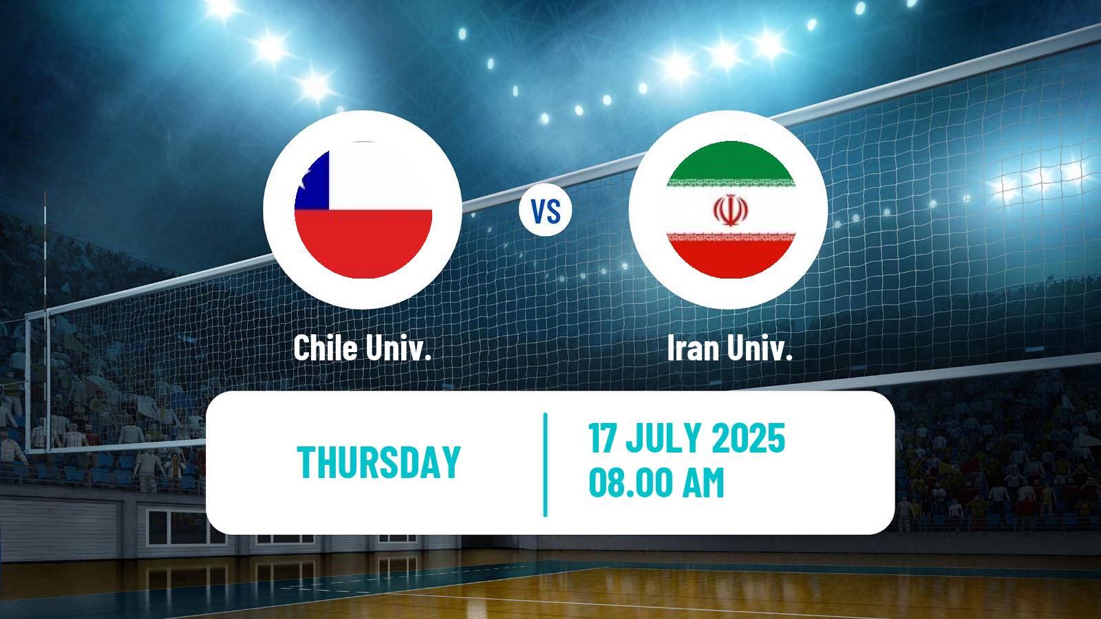 Volleyball Universiade Volleyball Chile Univ. - Iran Univ.