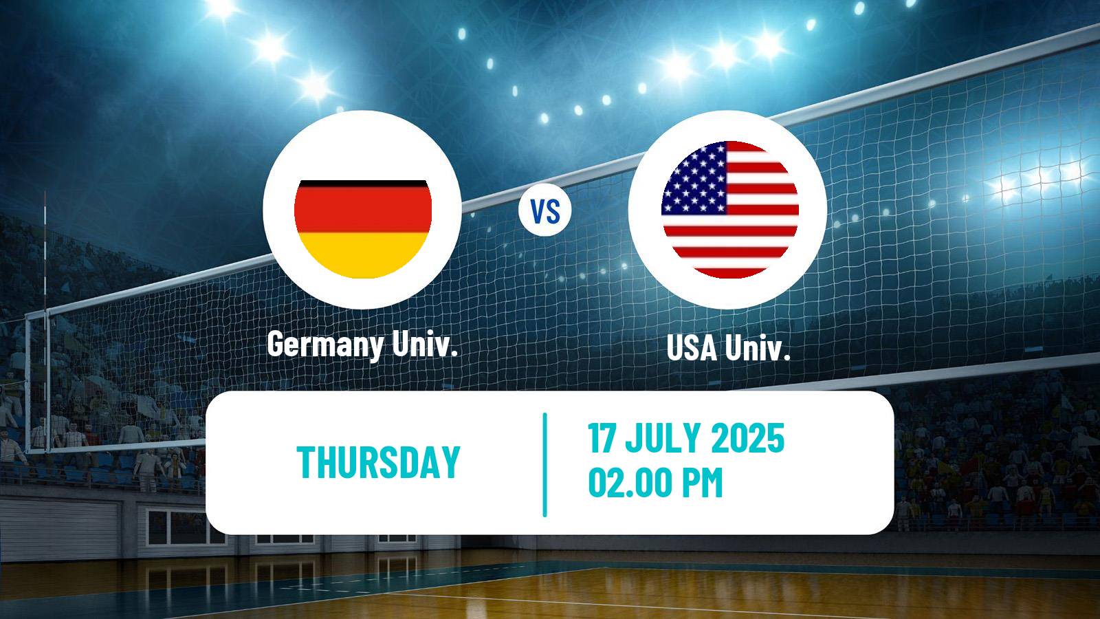 Volleyball Universiade Volleyball Germany Univ. - USA Univ.