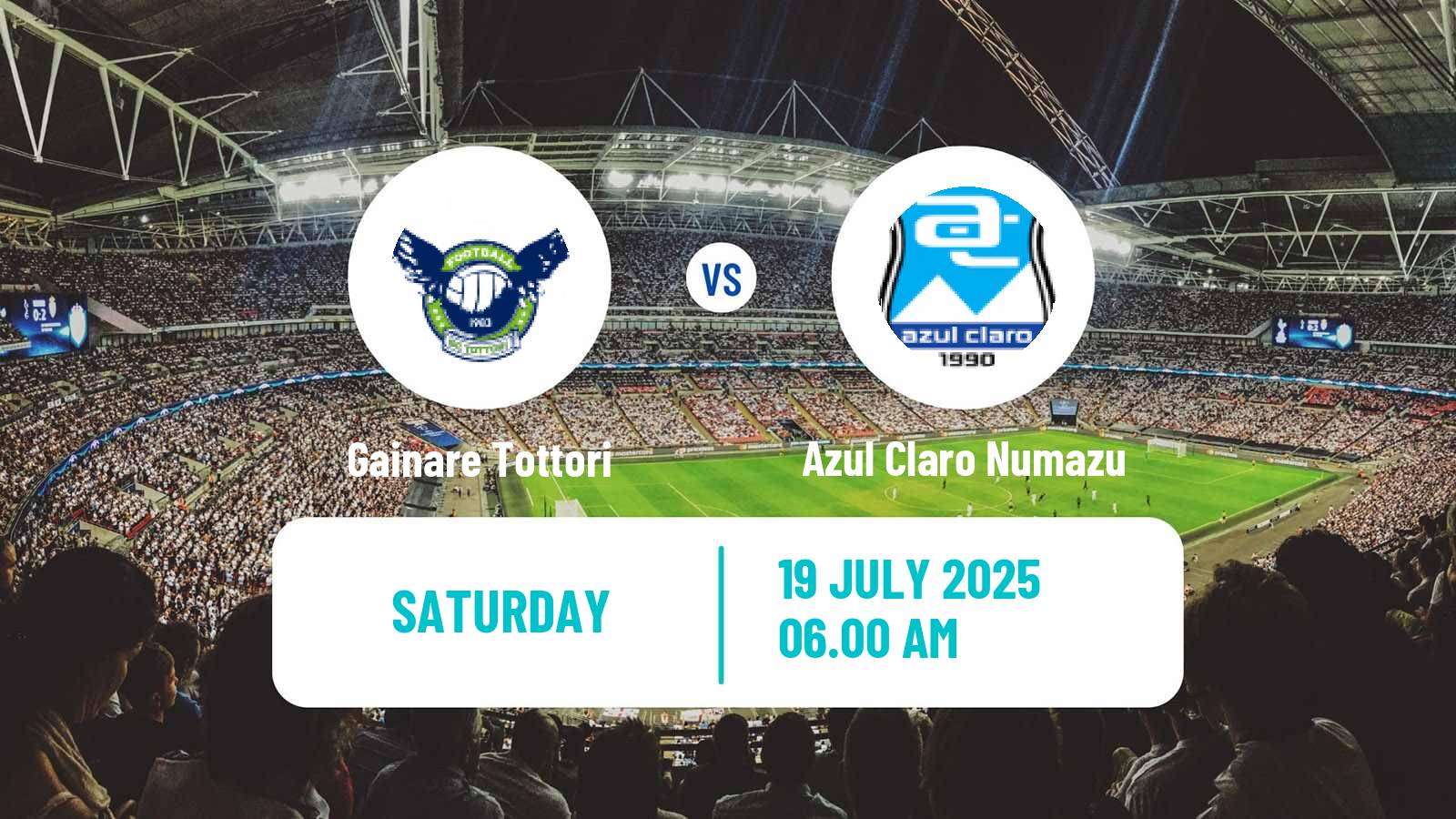 Football Japan J3 League Gainare Tottori - Azul Claro Numazu