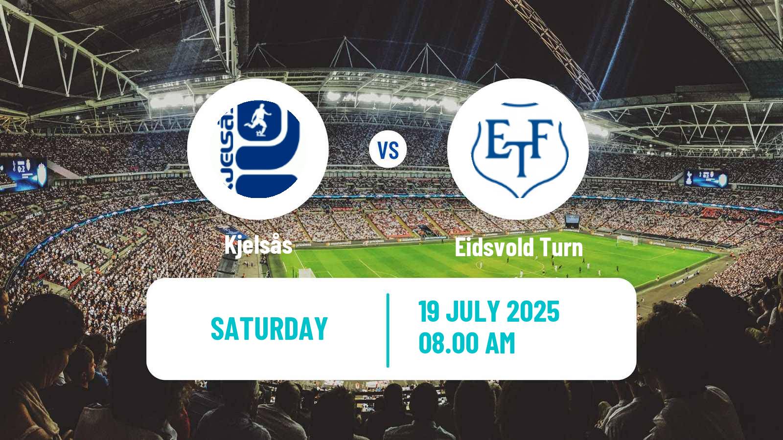 Football Norwegian Division 2 - Group 2 Kjelsås - Eidsvold Turn