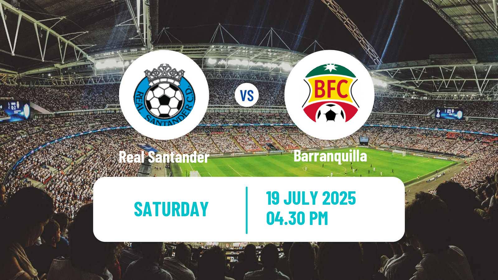Soccer Colombian Primera B Real Santander - Barranquilla
