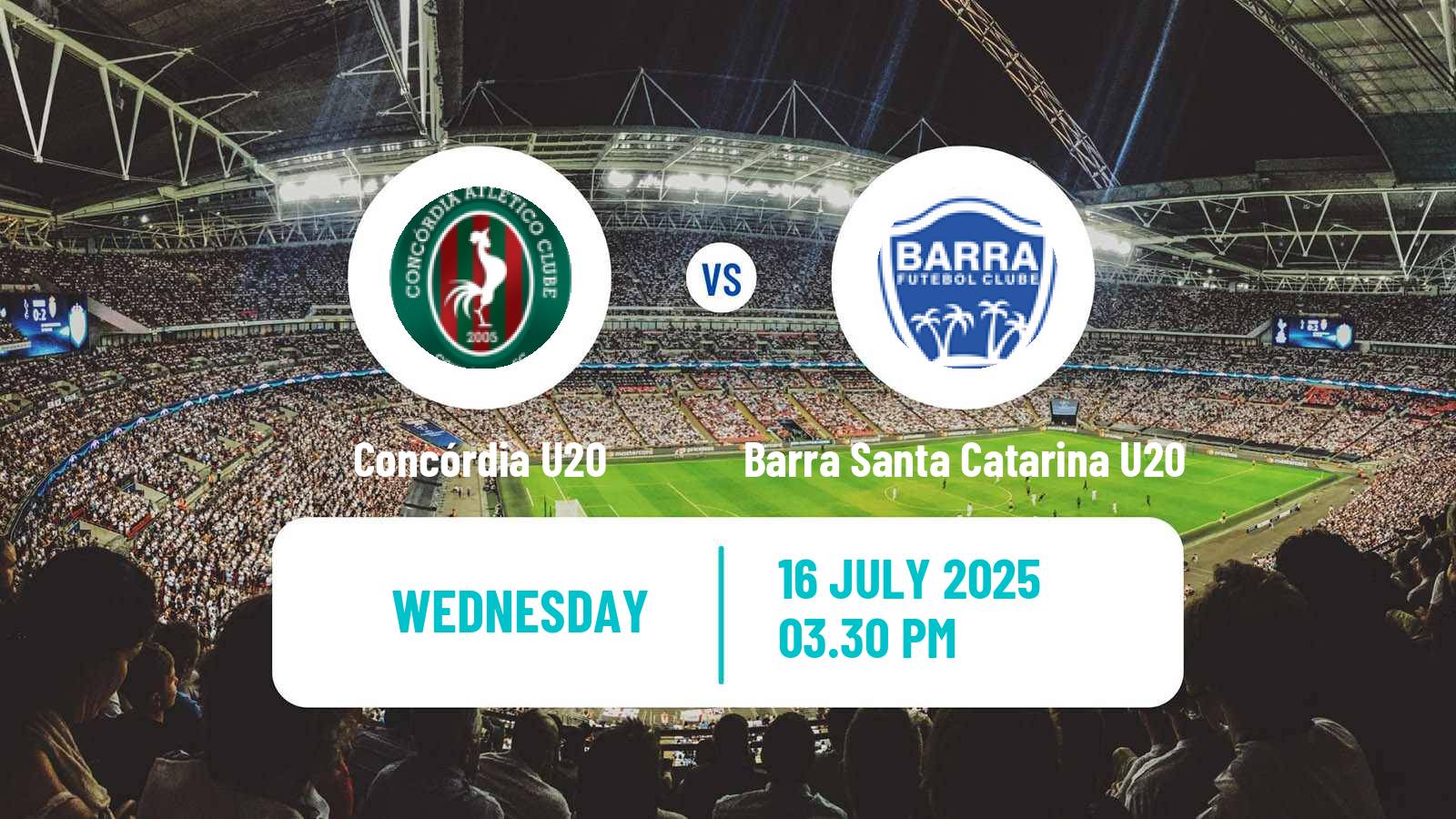 Football Brazilian Catarinense U20 Concórdia U20 - Barra Santa Catarina U20