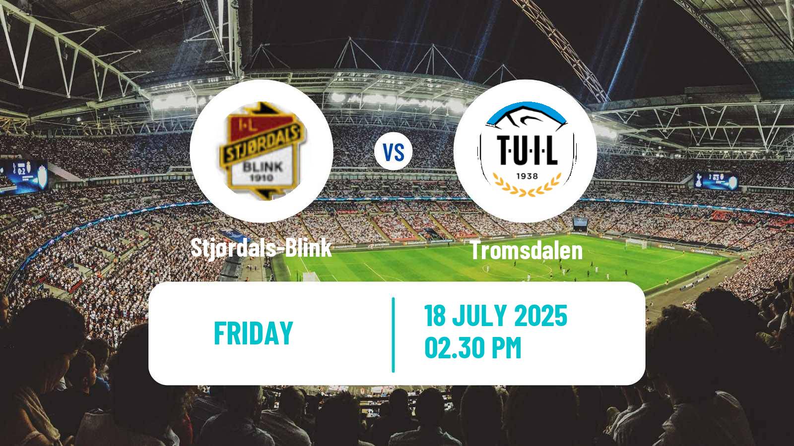 Football Norwegian Division 2 - Group 2 Stjørdals-Blink - Tromsdalen