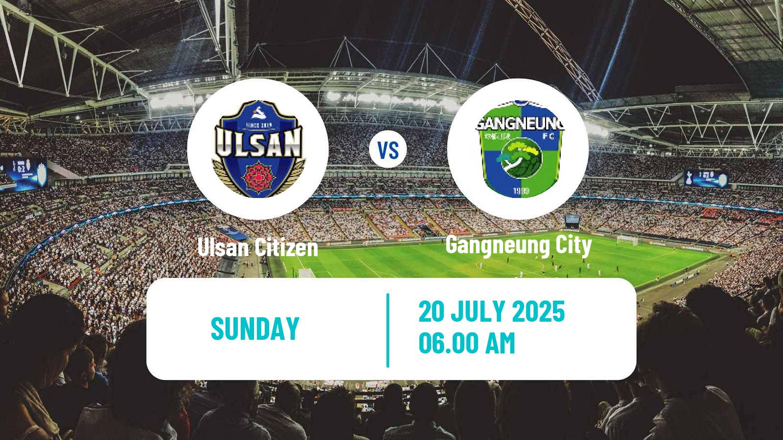 Football South Korean K3 League Ulsan Citizen - Gangneung City