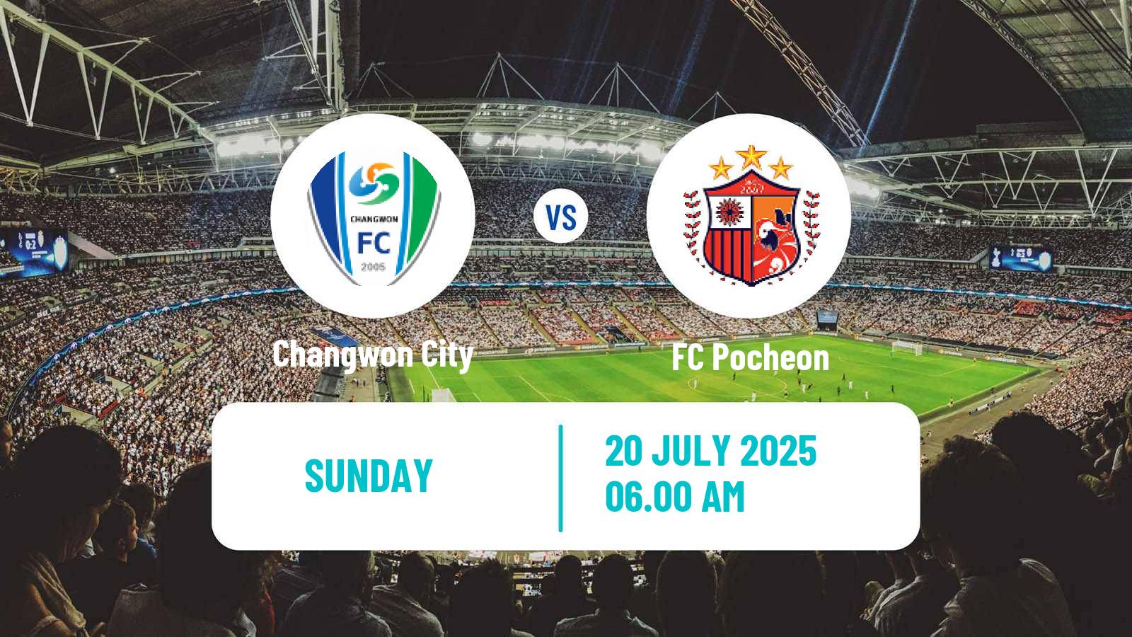 Football South Korean K3 League Changwon City - Pocheon