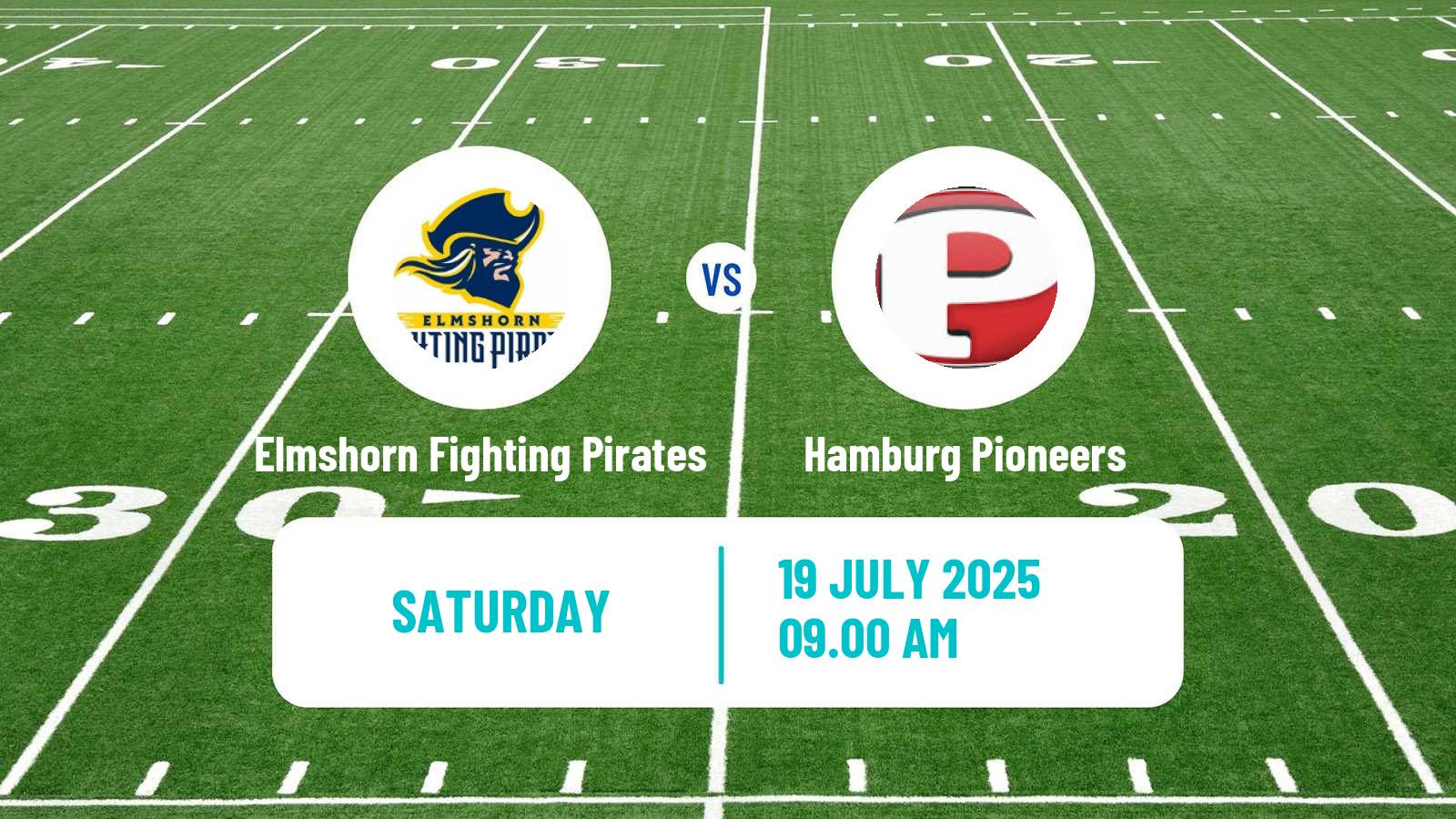 American football German GFL 2 Elmshorn Fighting Pirates - Hamburg Pioneers