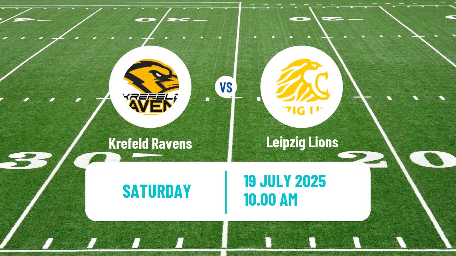 American football German GFL 2 Krefeld Ravens - Leipzig Lions