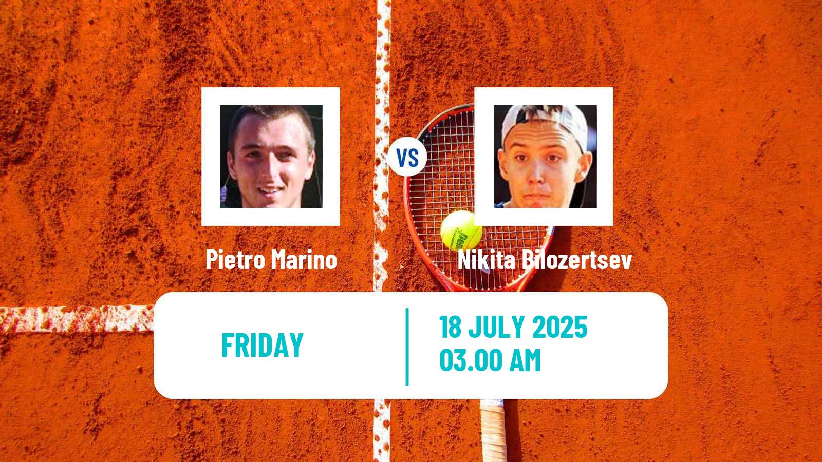 Tennis ITF M15 Kursumlijska Banja 11 Men Pietro Marino - Nikita Bilozertsev