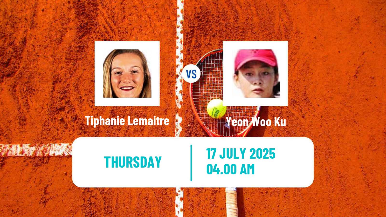 Tennis ITF W35 Monastir 2 Women Tiphanie Lemaitre - Yeon Woo Ku