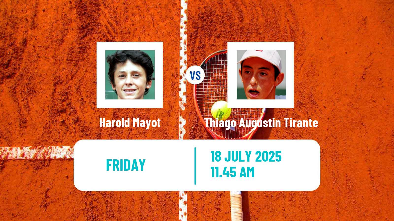 Tennis San Marino Challenger Men Harold Mayot - Thiago Augustin Tirante