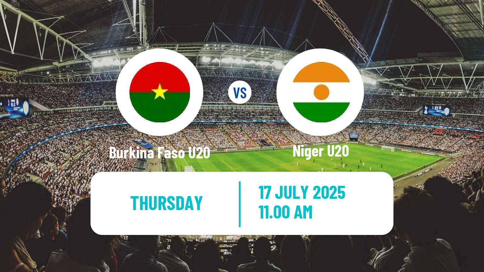 Football Friendly Burkina Faso U20 - Niger U20