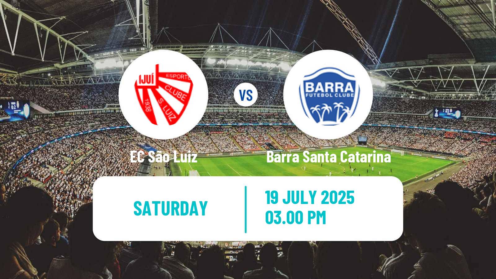Soccer Brazilian Serie D São Luiz - Barra Santa Catarina