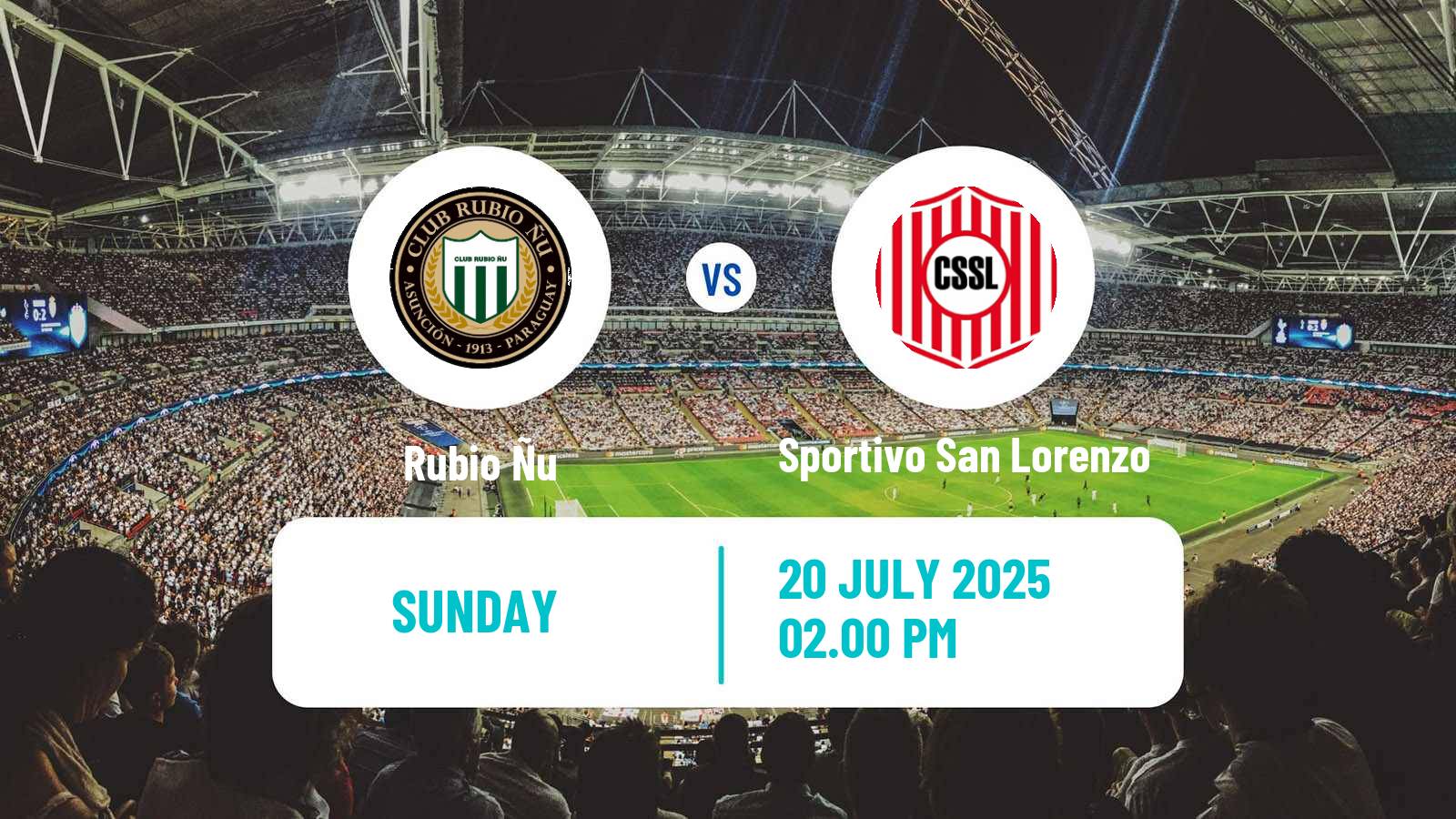 Football Paraguayan Division Intermedia Rubio Ñu - Sportivo San Lorenzo