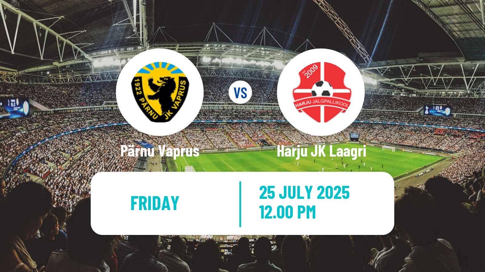 Football Estonian Meistriliiga Pärnu Vaprus - Harju JK Laagri