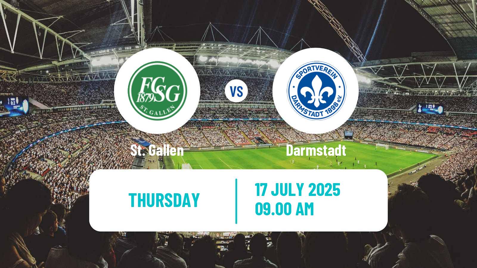 Football Club Friendly St. Gallen - Darmstadt