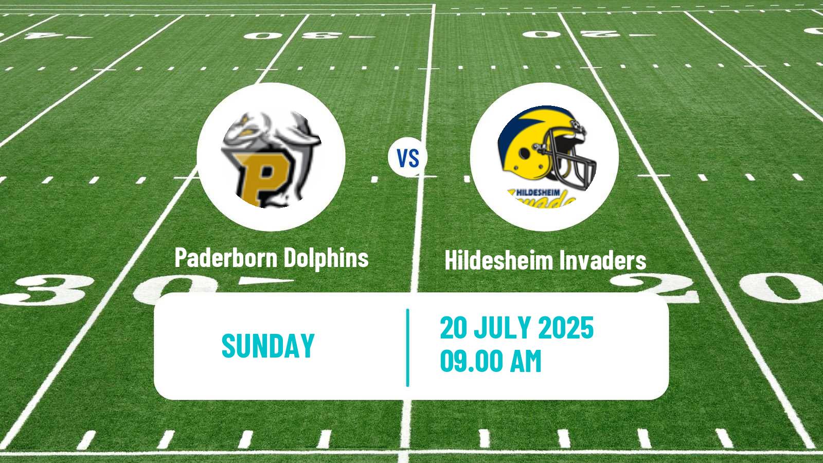 American football German GFL Paderborn Dolphins - Hildesheim Invaders