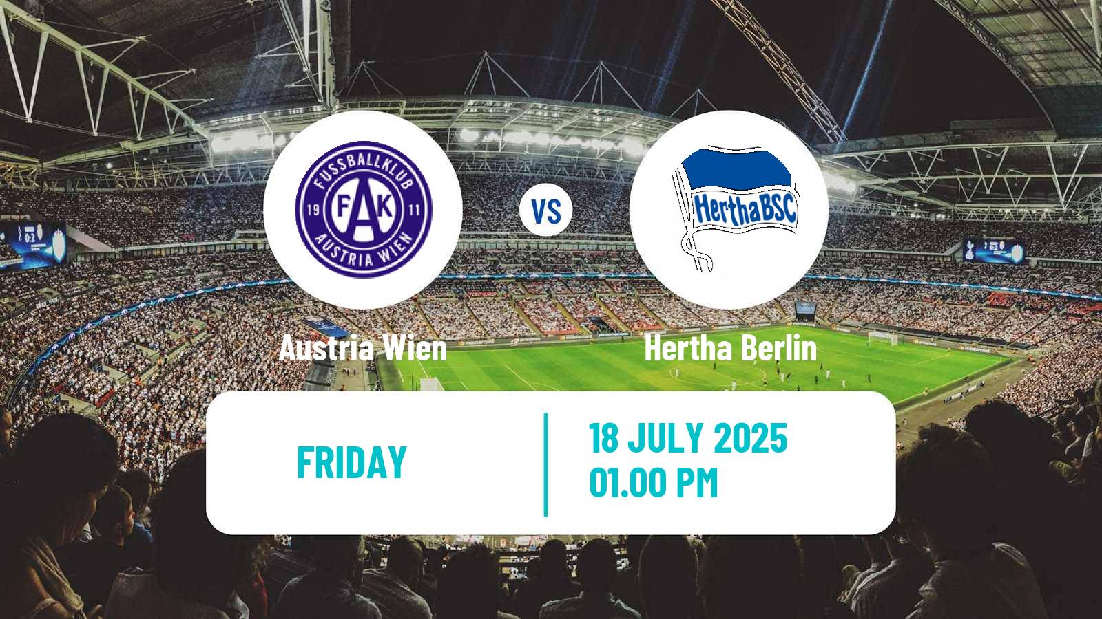 Football Club Friendly Austria Wien - Hertha Berlin