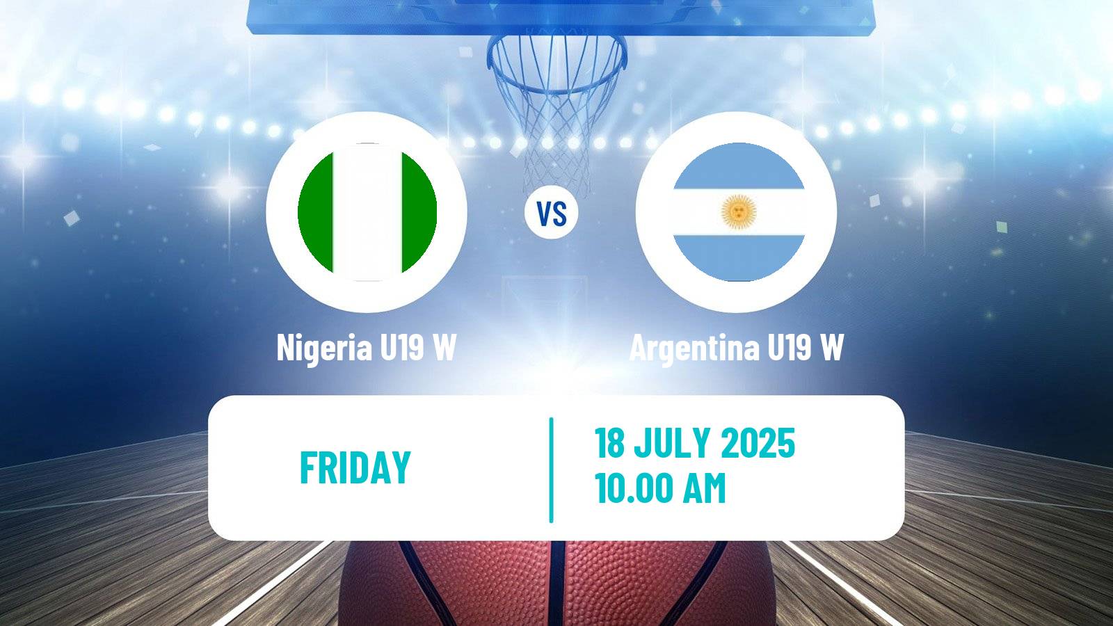 Basketball World Championship U19 Basketball Women Nigeria U19 W - Argentina U19 W
