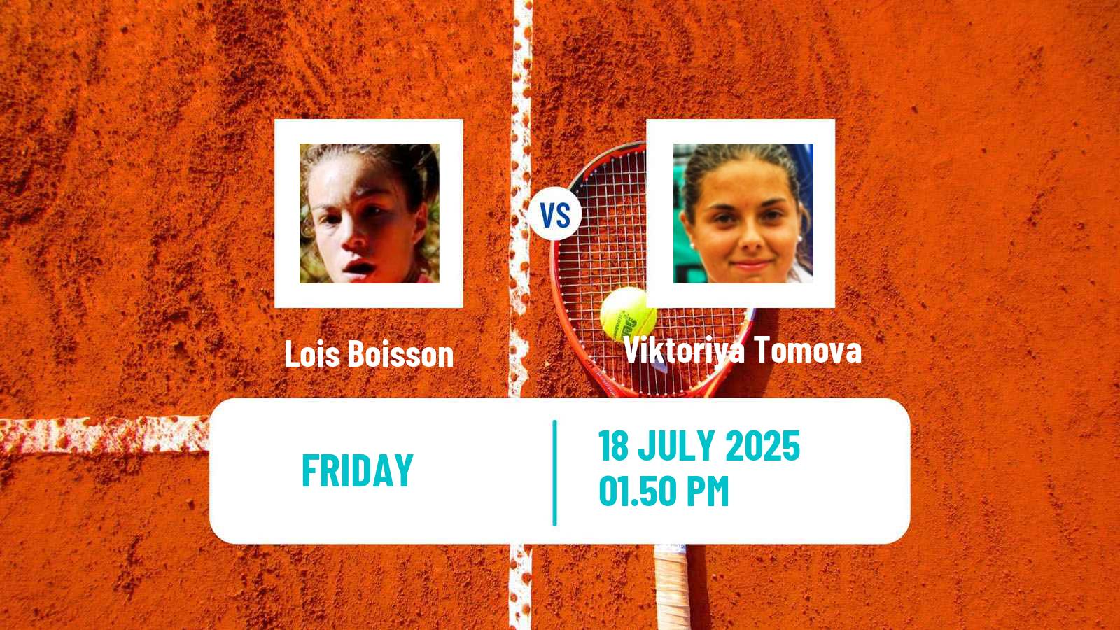 Tennis WTA Hamburg Lois Boisson - Viktoriya Tomova
