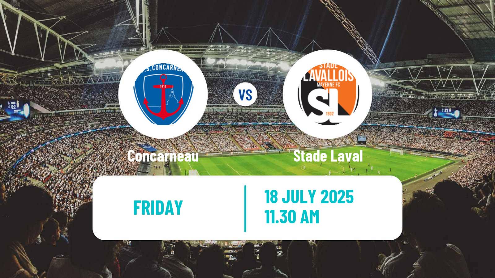 Football Club Friendly Concarneau - Laval