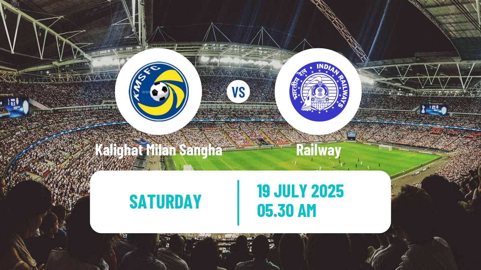 Football Calcutta Premier Division Kalighat Milan Sangha - Railway