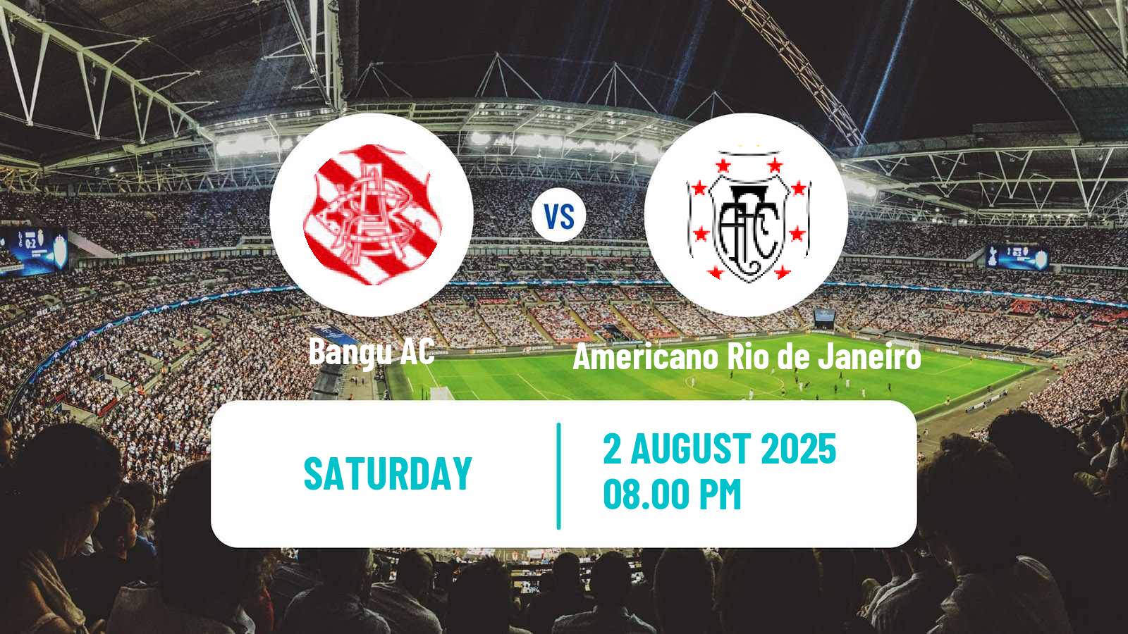 Football Brazilian Campeonato Carioca 2 Bangu - Americano Rio de Janeiro