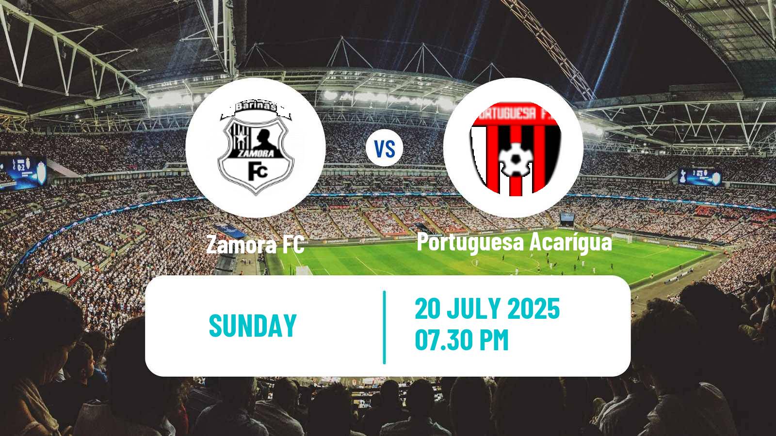 Football Venezuelan Primera Division Zamora - Portuguesa Acarígua