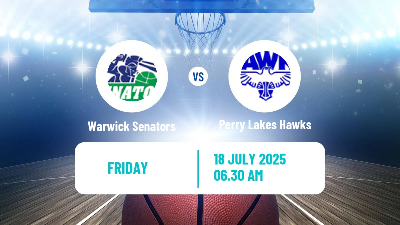 Basketball Australian NBL1 West Women Warwick Senators - Perry Lakes Hawks