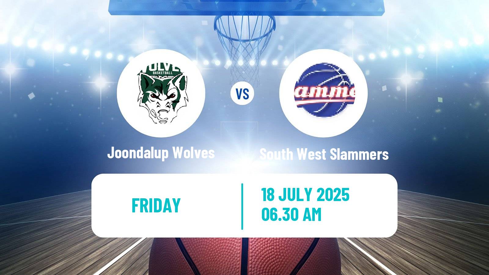 Basketball Australian NBL1 West Women Joondalup Wolves - South West Slammers