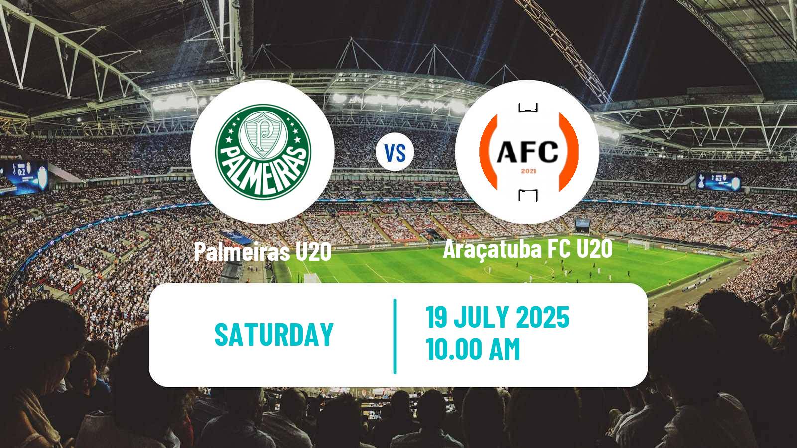 Football Brazilian Paulista U20 Palmeiras U20 - Araçatuba FC U20