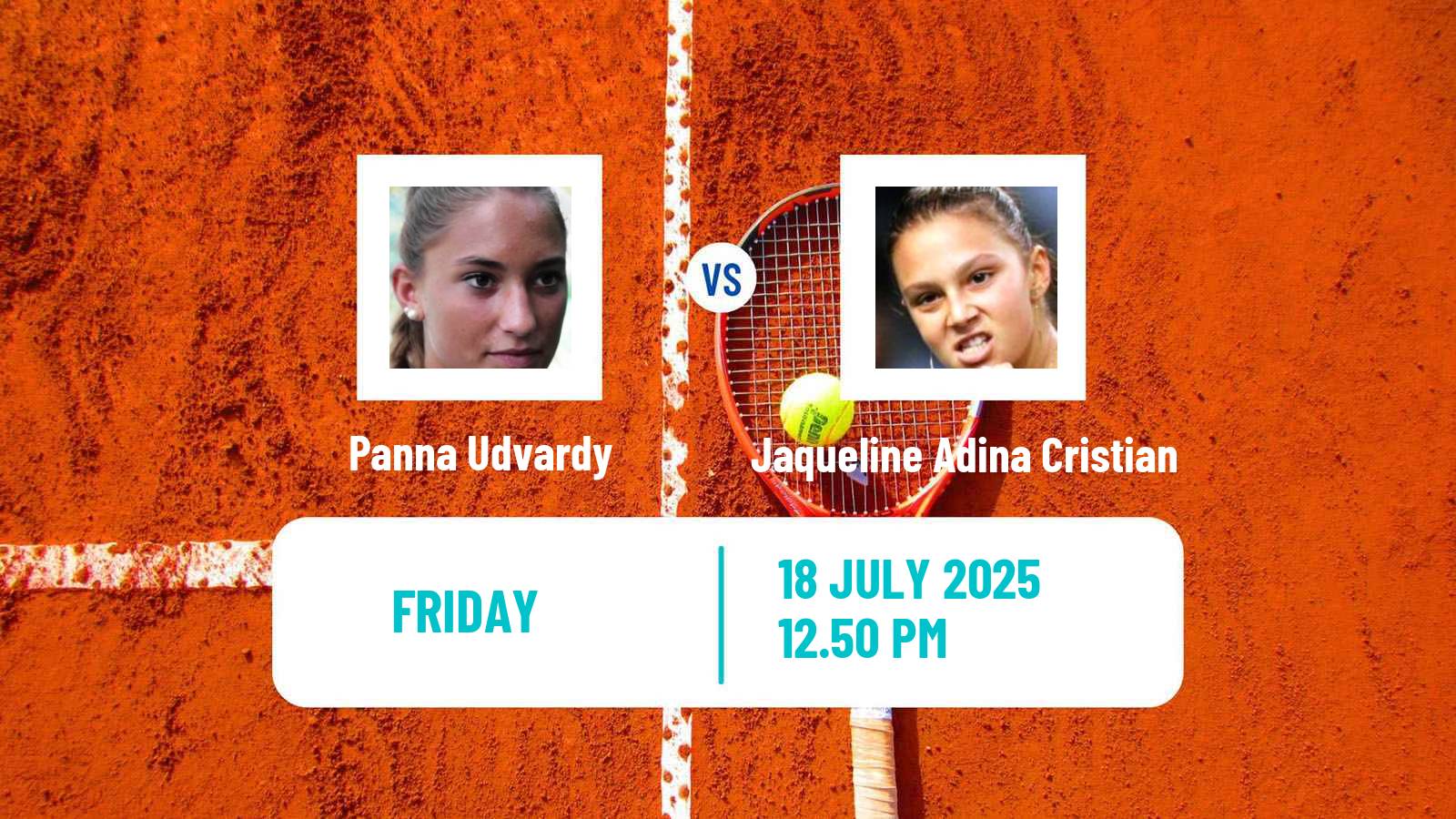 Tennis WTA Iasi Panna Udvardy - Jaqueline Adina Cristian