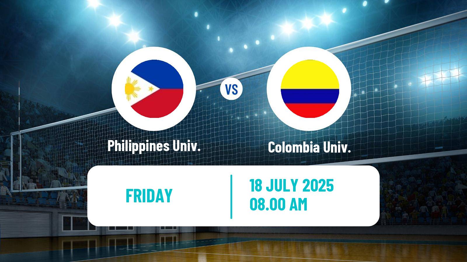 Volleyball Universiade Volleyball Philippines Univ. - Colombia Univ.