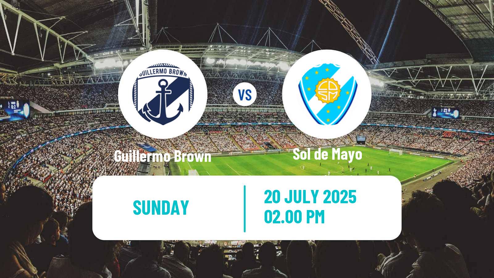 Football Argentinian Torneo Federal Guillermo Brown - Sol de Mayo