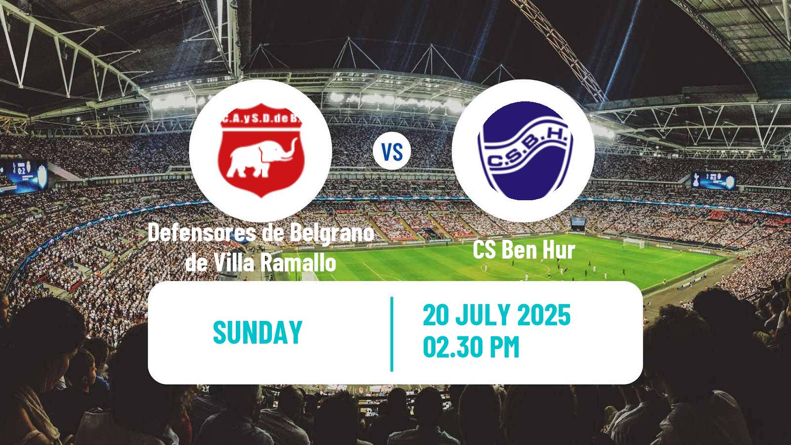 Football Argentinian Torneo Federal Defensores de Belgrano de Villa Ramallo - Ben Hur