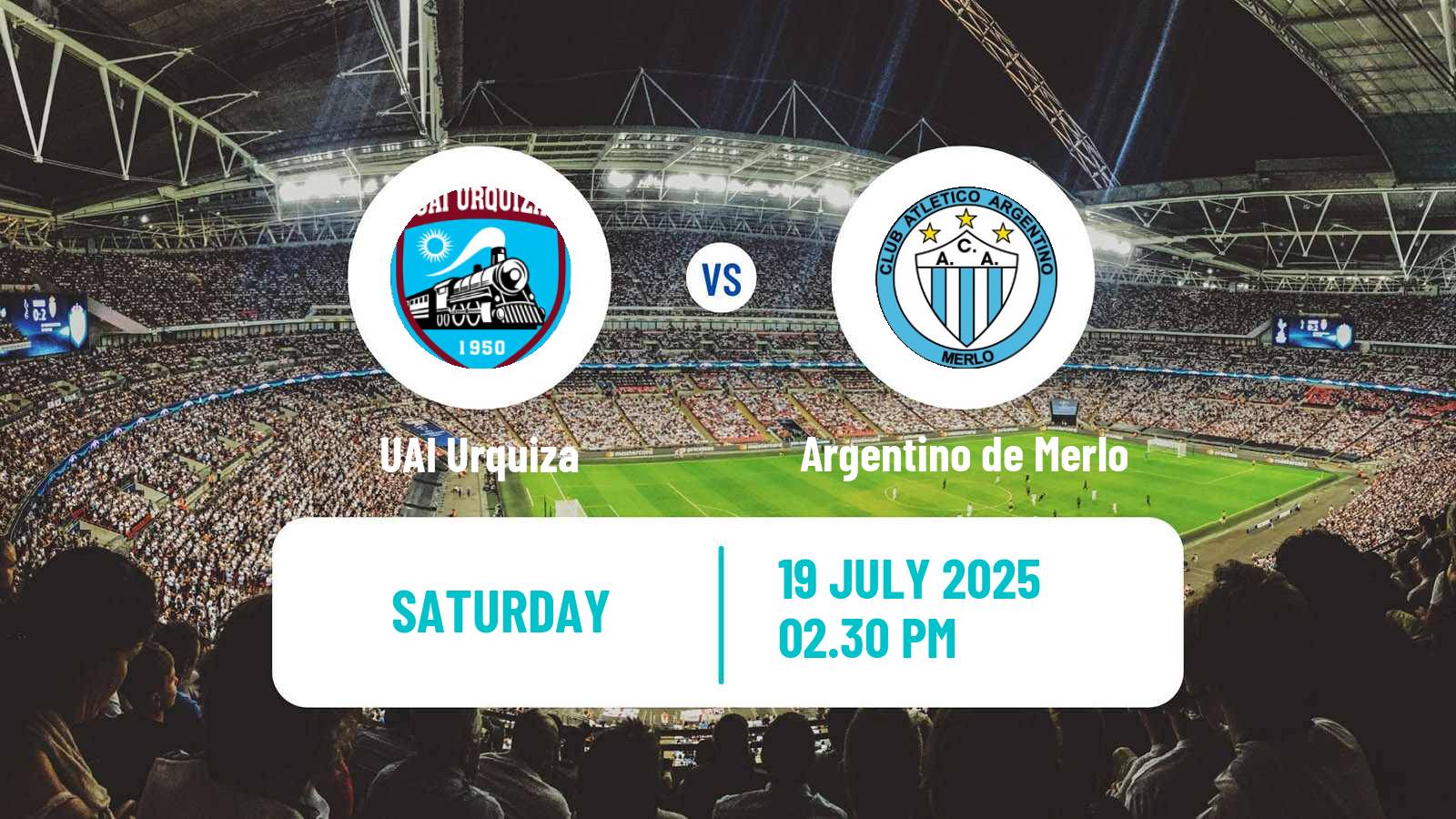 Football Argentinian Primera B UAI Urquiza - Argentino de Merlo