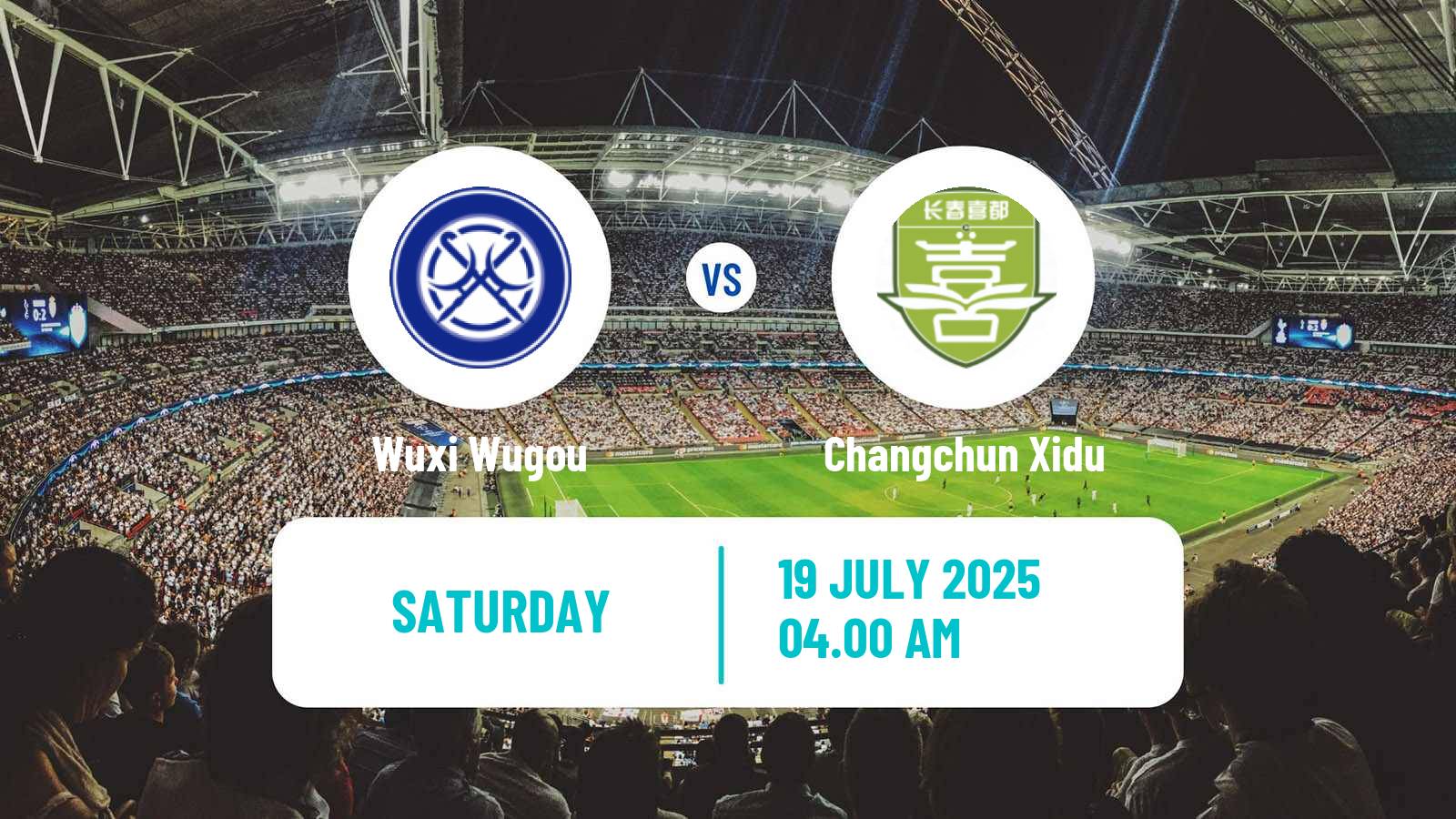 Football Chinese Yi League Wuxi Wugou - Changchun Xidu