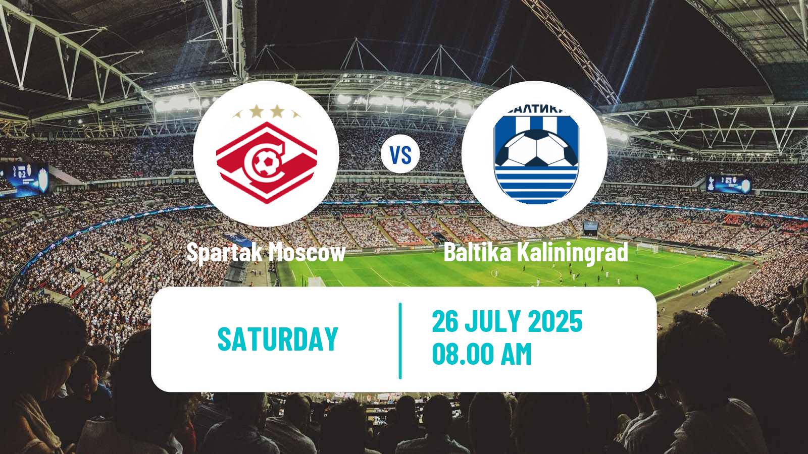Football Russian Premier League Spartak Moscow - Baltika Kaliningrad