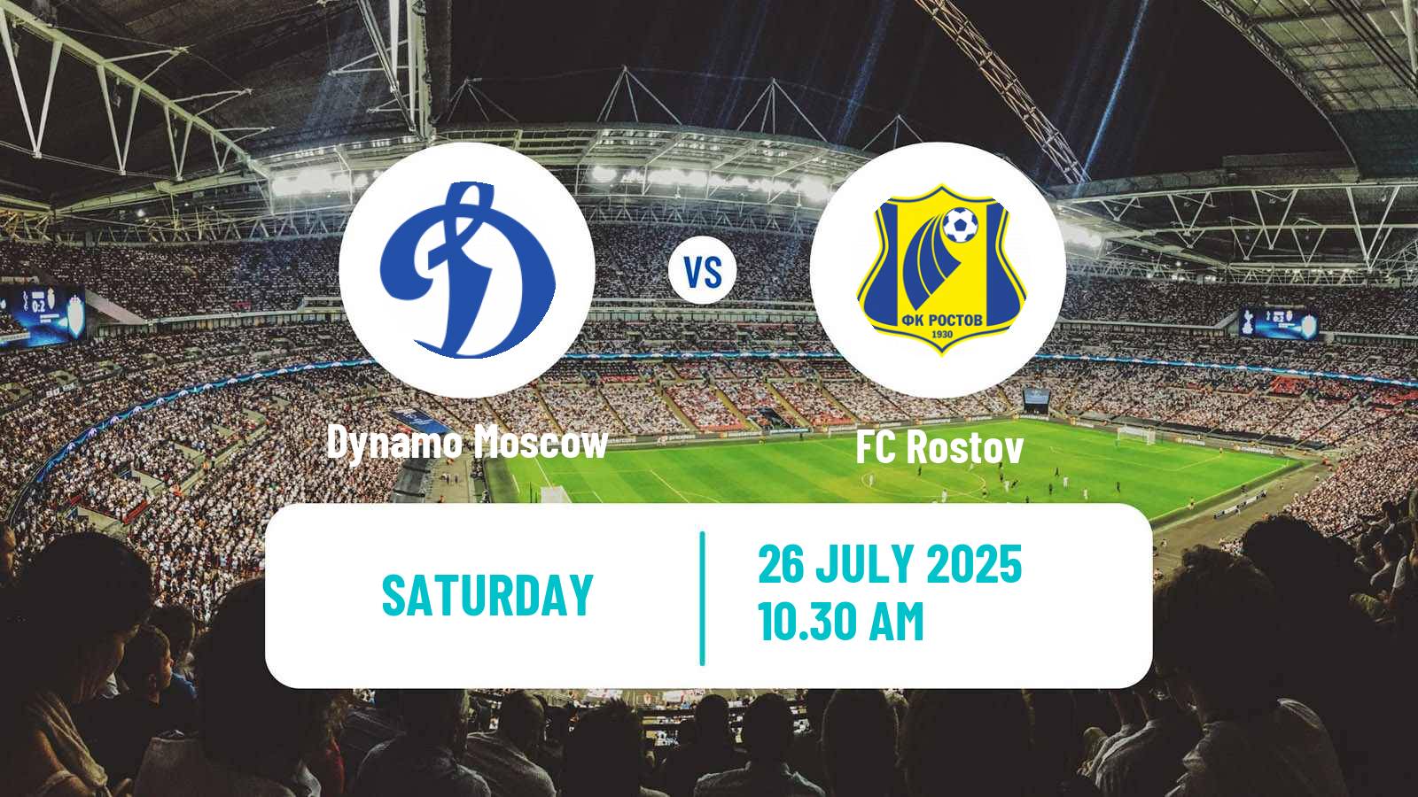 Football Russian Premier League Dynamo Moscow - Rostov