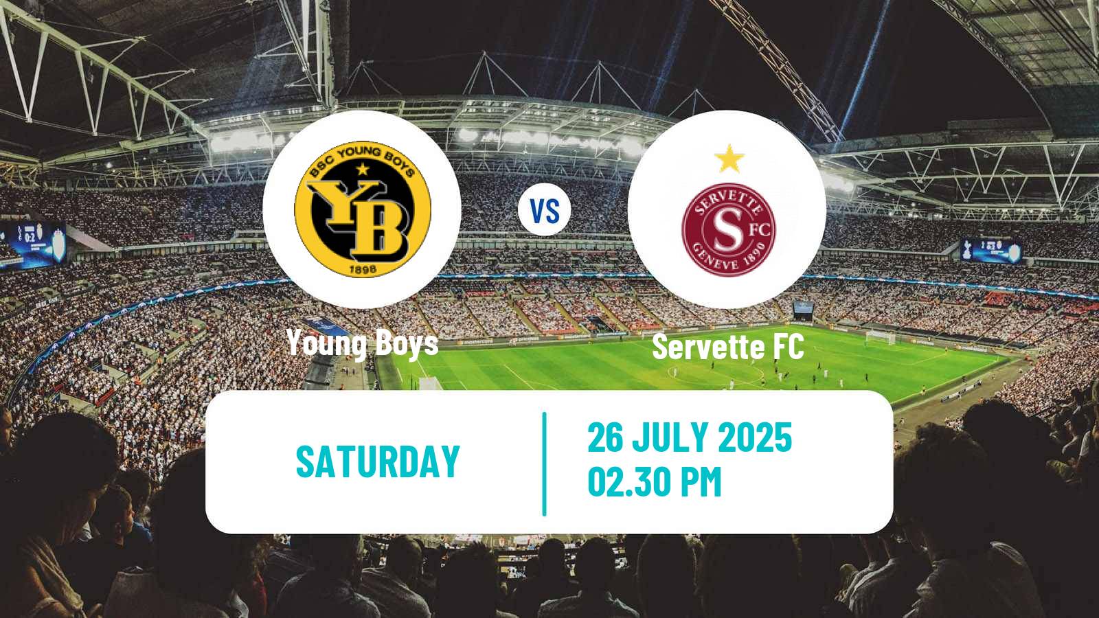 Football Swiss Super League Young Boys - Servette