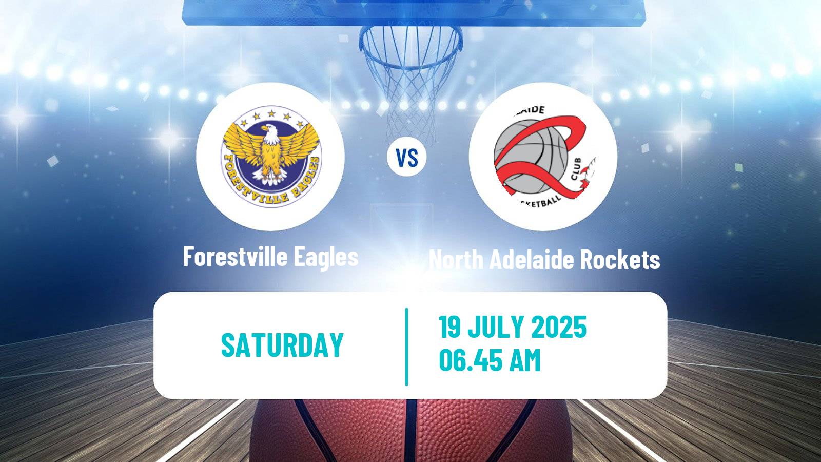 Basketball Australian NBL1 Central Forestville Eagles - North Adelaide Rockets