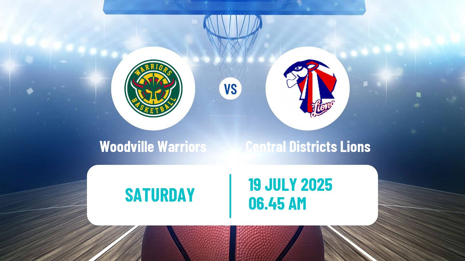 Basketball Australian NBL1 Central Woodville Warriors - Central Districts Lions