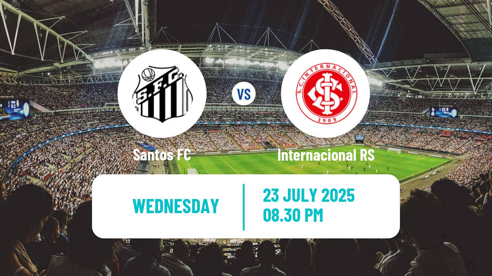 Football Brazilian Serie A Santos - Internacional RS
