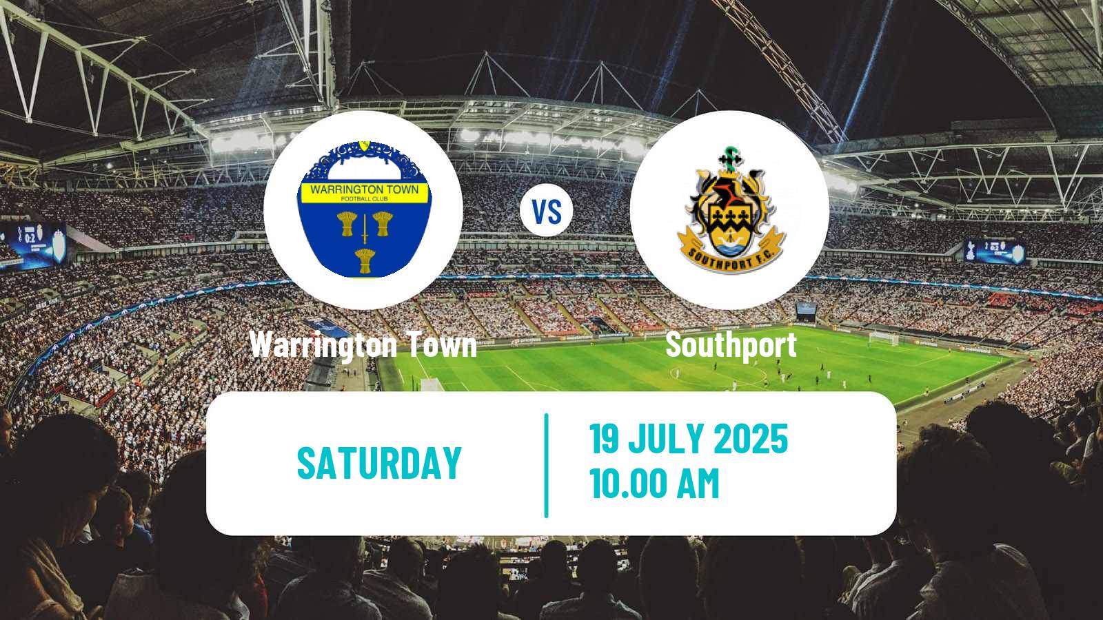 Football Club Friendly Warrington Town - Southport
