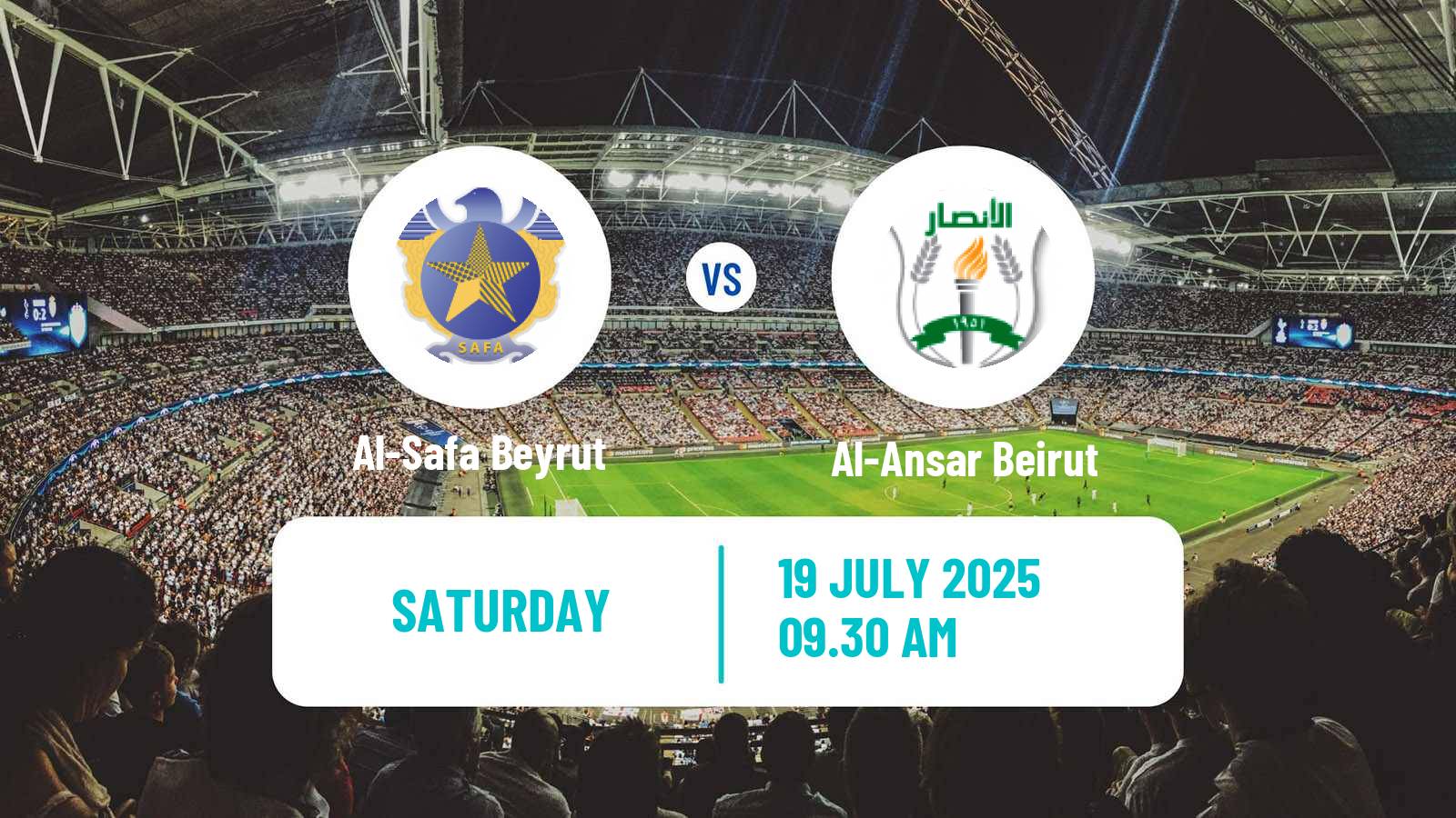 Football Lebanese Premier League Al-Safa Beyrut - Al-Ansar Beirut